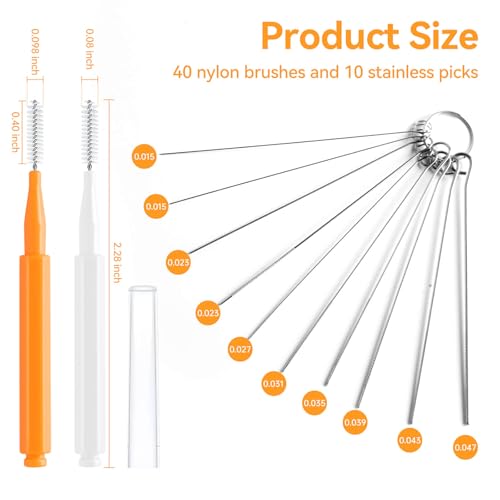 Image of 50PCS Anti-Clogging Shower Head Cleaning Brush for Small Hole Nozzle