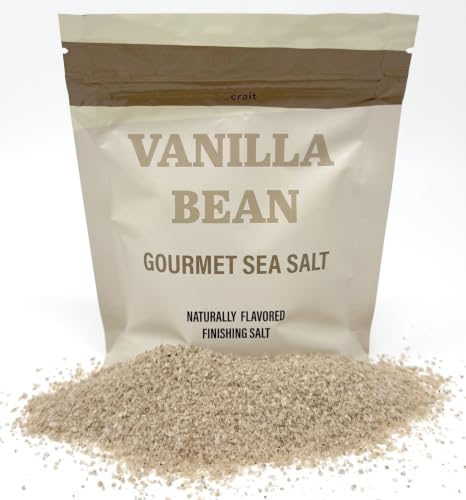 Vanilla Bean Salt for Baking Gourmet Vanilla Salt Made with Real Ground Vanilla Beans 4 Ounce