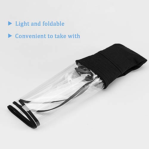 Honelife Chapéu de proteção solar com máscara transparente Tampa à prova de ultravioleta Anti-Poeira
