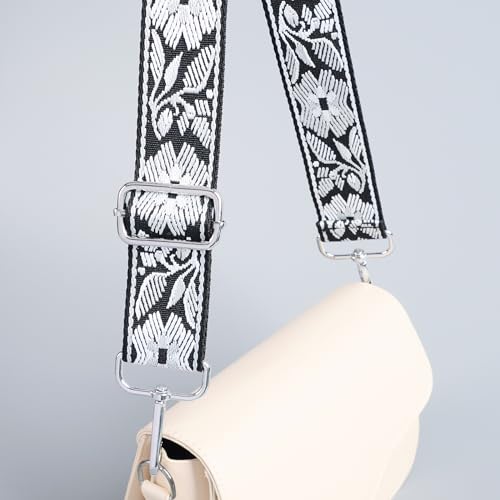 Image of chushui Silver Hardware Purse Strap,Replacement Crossbody Adjustable Shoulder Strap for Handbag Bag