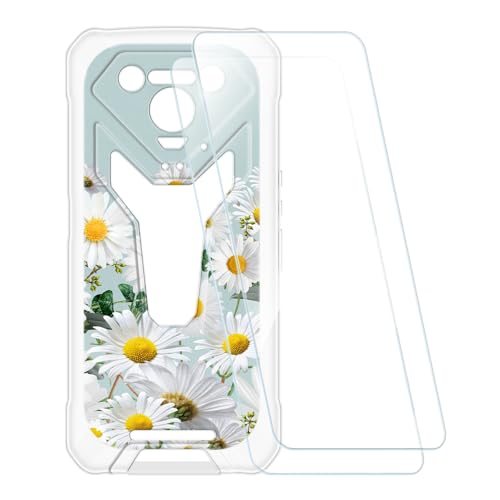 ESACMOT �v�����g�P�[�X + 2�������K���X�t�B���� Ulefone Armor 34 Pro �Ƃ̌݊�������, �Ռ��z���\�t�g�J�o�[ HD�N���A (�� 5)