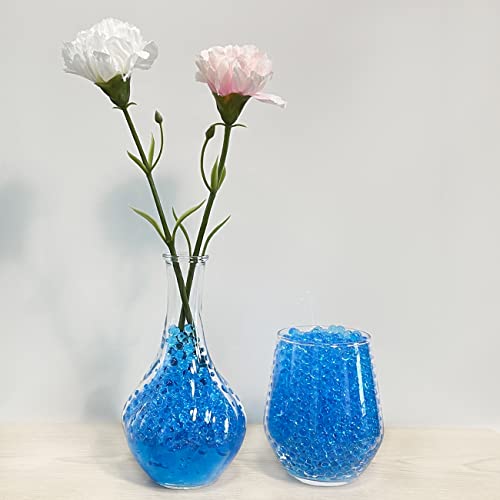 Miniatura 2 de Konfen Perlas De Agua, 20000 Bolas De Gel Azul, 100g Bolas Hidrogel Perlas De Gel Bolitas No Tóxico Water Beads Para Planta Flores Decoración Azul