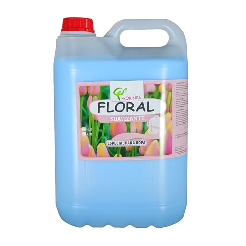 Suavizante de Ropa Líquido Floral 5L | Suavizante Concentrado Perfumado Multiusos para Hogar, Lavanderías, Hoteles y Hostelería – Fragancia Duradera con Formato Ahorro.
