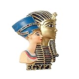 3D Egyptian Pharaoh and Queen Egypt Fridge Magnet, Egyptian Souvenir Gift, Home Kitchen Office Decor