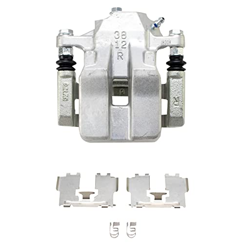 Image of TRQ Front and Rear Brake Caliper Set Zinc Coated Brackets Compatible with 2012-2018 Toyota RAV4