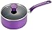 T-fal C97024 Excite Nonstick Covered Dishwasher Safe Oven Safe Sauce Pan, 3-Quart, Purple