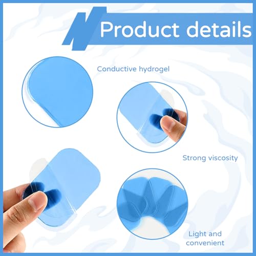 25 Stück 4*6CM EMS Gel Pad,Gel Pads Kompatibel,Tens Pads,EMS Pads,Ersatz Gelpad Kompatibel mit Beurer Em 59 Heat Geräten,Beurer em 59 heat gel-pads nachkaufset für Bauchmuskeltrainer Elektrisch