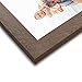 LaVie Home 5x7 Picture Frames (4 Packs, Dark Brown) Wooden Textured Finish Photo Frame with High Definition Glass for Wall Mount & Tabletop Display