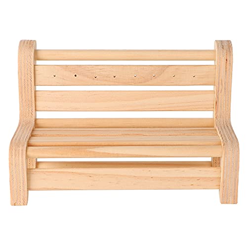 YYALYYON para soporte de gafas, soporte de exhibición de madera con estilo mini taburete de mesa, para organizar gafas de sol, diseño ecológico duradero (banco)