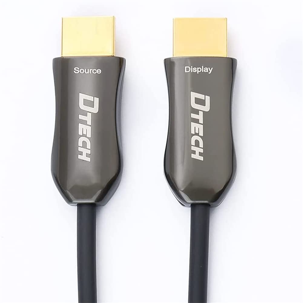 DTech Cavo HDMI sottile in fibra ottica 2.0 UHD 4K 60Hz 18Gbps da parete per proiettore Ultra HD Gaming Monitor (328ft)