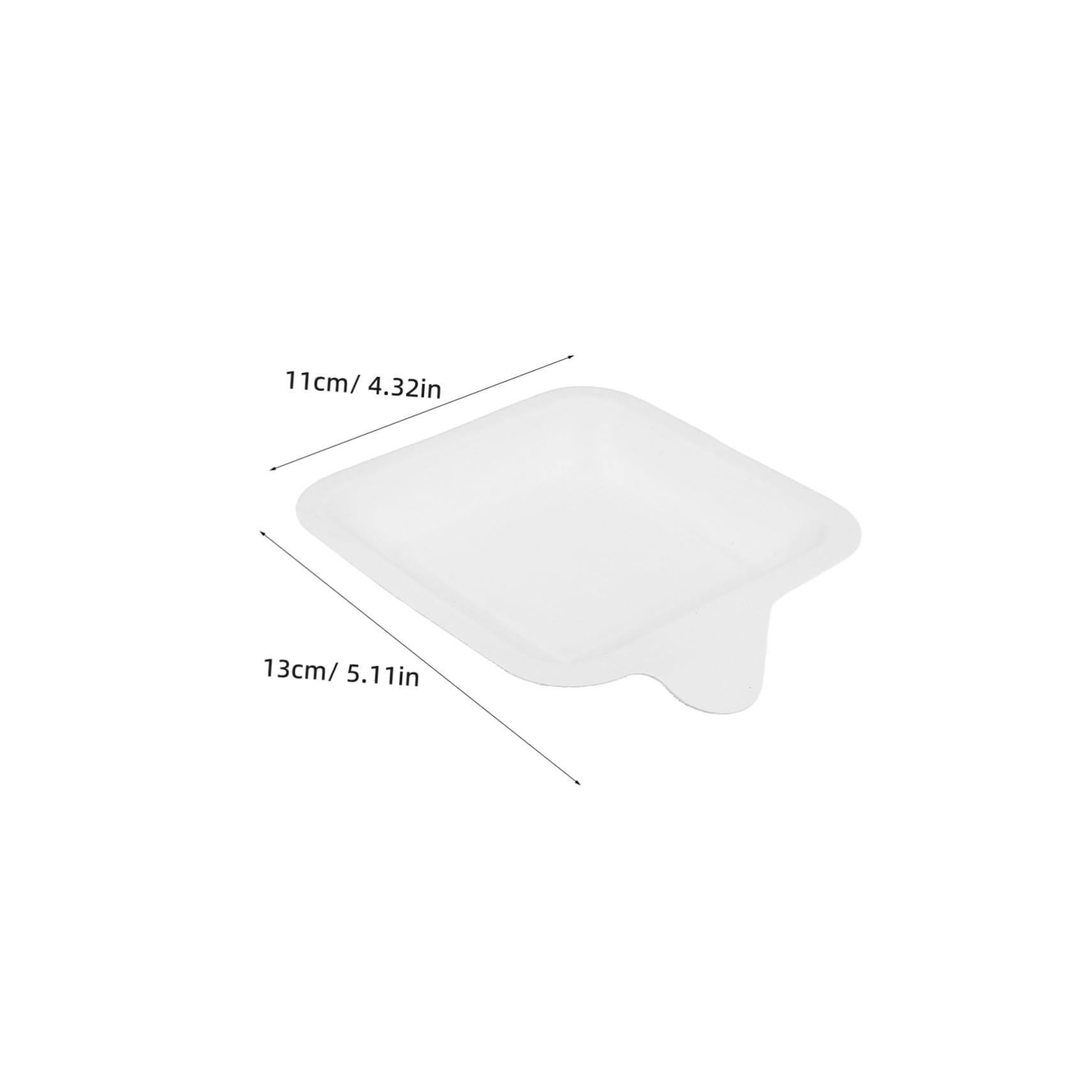 Platos Cuadrados de Papel Blanco 100 Piezas para Pasteles y Postres | Uso Desechable, Diseño Resistente Gran Capacidad de Carga, para Manualidades y Picnics al Aire Libre