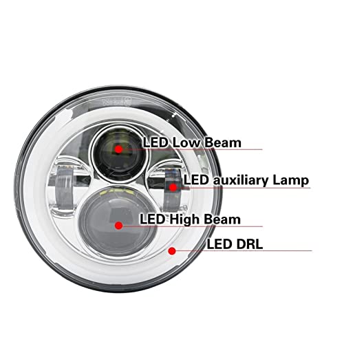ACEACE Motore da 7 Pollici GUIDATO Faro fanale da