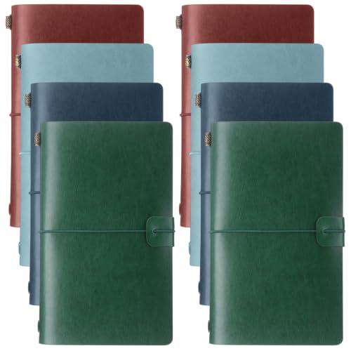 Carnet de voyage rechargeable A6 lot de 8 idéal pour offrir aux passionnés d'écriture