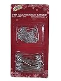 Holiday Essentials Metal Christmas Tree Ornament Hooks - Combo Pack - 50 Large & 50 Small Hooks