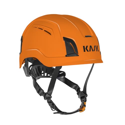 KASK Schutzhelm ZENITH X Air, Bauhelm, Kletterhelm, Arbeitshelm, Drehrad Gr. 52-63 cm, Belüftungsystem, Farbe:orange