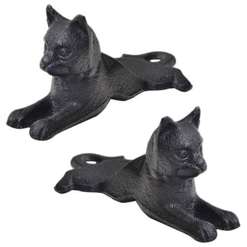 Cale-porte chat en fonte pour protéger votre salon du vent