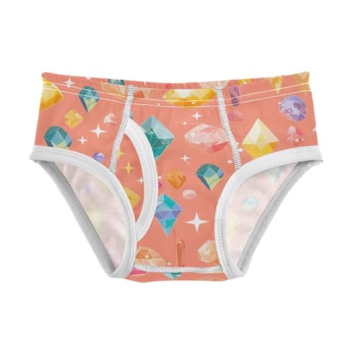 KLL Beige Sparkling Glitter Toddler Boy Cotton Training Underwear Cute Children Undies