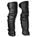 JJLHIF 26" Double Layer Leather Faux Fur Unisex Men Women Adult Adjustable Windproof Warmer Warm Gaiter Legging Legs Cover Half Chaps for Winter Wind Snow Bike Motorcycle Rider