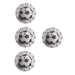 Besportble VE4631 Zegar Ścienny Piłka Nożna 4 Sztuki