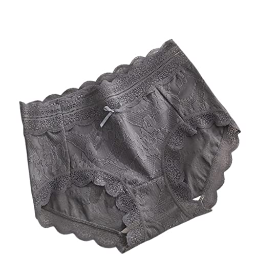 Femmes sous-vêtements en dentelle lot de 3 slips couvrants gris plomb M