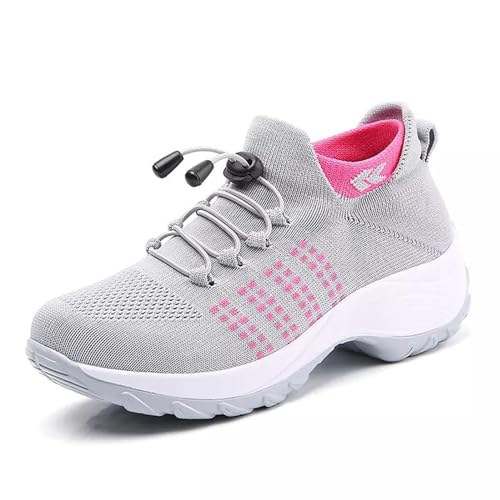 Comfort Orthowear Shoes, Comfortwear Ortho Stretch Cushion Shoes for Women, Slip-On Lightweight Casual Platform Shoes
