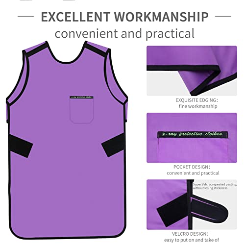 Image of Xray Protective Lead Apron with Thyroid Collar - 0.5mmPb Lightweight Dentist x-ray Shield for Adult