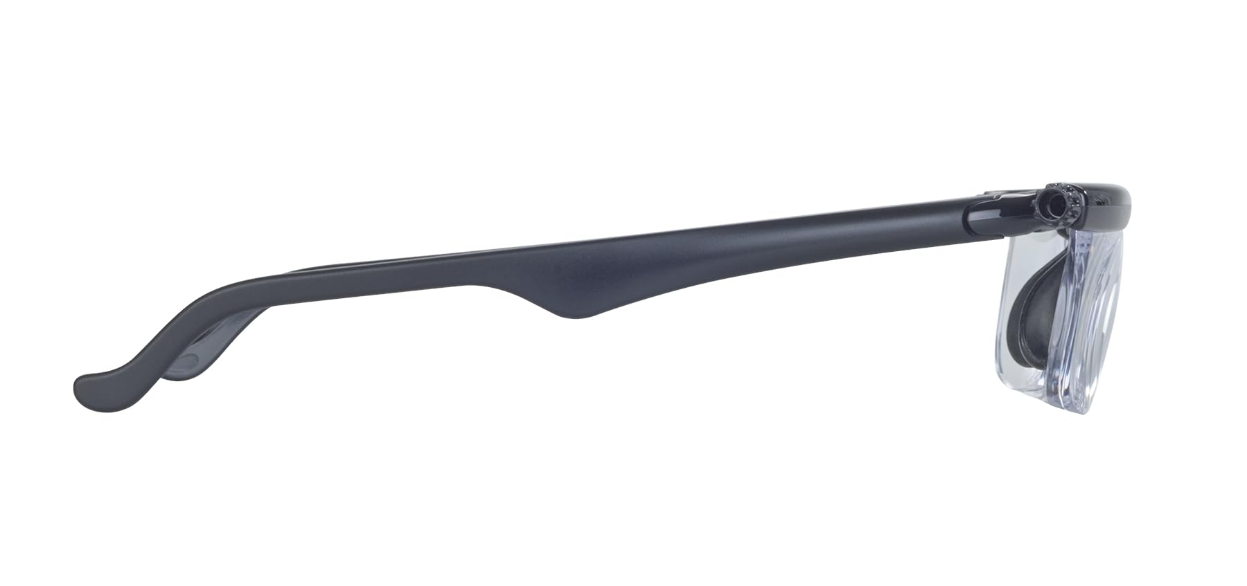 Maximex Seeplus Zoom Lesebrille, Brille mit 2,8-facher Vergrößerung, von +0,5 bis +4 Dioptrien, Schwarz
