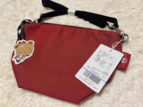 ファミリア ポシェット（赤） ♥familiar ファミリア 赤チェック 舟形ポシェット ショルダー