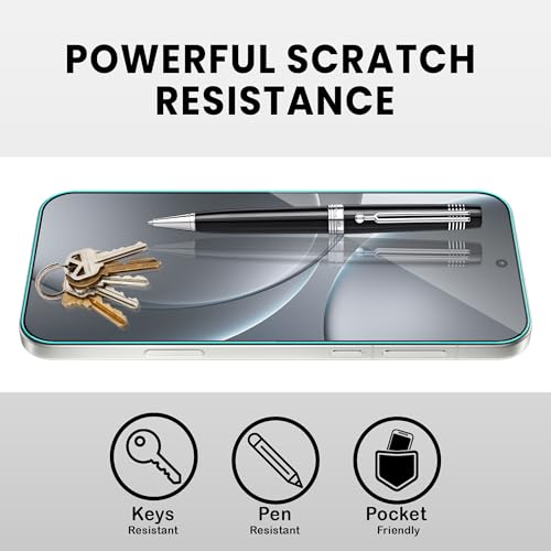 Image of FIRST MART Tempered Glass Screen Protector for Oppo Find X9 Pro - Full-Glue Screen Guard, 3D Edge to Edge, HD Clear, Bubble-Free, Case-Friendly, Black, Pack of 2