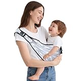 Design ergonomique pour bébé et porteur : conçu pour un port prolongé avec une bandoulière confortable extra large qui disperse 80 % de pression sur les épaules sur les sangles traditionnelles. Porte-bébé certifié ASTM pour 3,6 à 25 kg (0 à 36 mois). Objectivement, le porte-bébé à une épaule est recommandé pour les bébés entre 3,6 et 15,9 kg pour être plus confortable. Assurez-vous que votre bébé maintient la bonne taille M. Position des jambes en forme. évalue le test de santé de l'articulation de la hanche et réduit le risque de problèmes de développement.