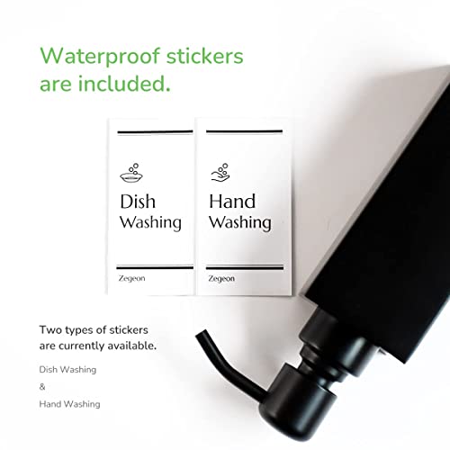 Zegeon Stainless Steel Soap Dispenser For Bathroom, Matte Black Square Design, Metal Pump, Rust-Proof Liquid Hand Soap Dispenser For Kitchen, 8.5Oz Refillable Countertop Lotion Bottle #TOP7