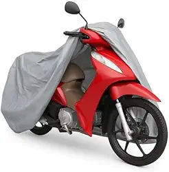 Capa de Moto 100% Impermeável Proteção UV Sol Chuva Poeira Garagem Segurança Resistente Ajuste Universal