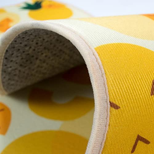 Image of HomeCloud Rubber 6mm Fruit Printed Thick Anti Slip, Washable, Big Size, Printed, Designer Folding Kitchen Mat for Floor Home Bedroom -, Standard Size (40 x 120 cm 40 x 60 cm)