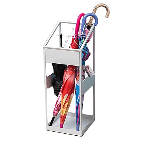 Porte-parapluies en métal structure à compartiments durable