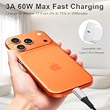 USB C Cable 6M,60W Extra Long Power Extension Cable Type C Fast Charging Cord for iPhone 17 16 Pro Max/MacBook Pro Air/iPad/Eufy Mi Security Cameras/Samsung S25 S24 Ultra S23 S22 Android& Laptop,Black - Image 3