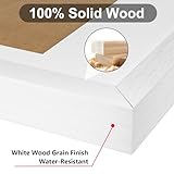 wyewye A3 Picture Frame, Frame for A3 Print, A3 Frame with Plexiglass and Mount, Picture Frames for Only Wall Mount, Solid Wood, White, Pack of 1 - Image 5