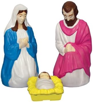 Christmas Nativity Set, Illuminated, 28-in, 3-Pc.