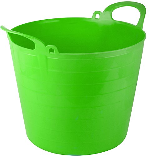 The Chemical Hut 42 Litre Extra Strong Light Green Flexi Tubs Storage Builders Garden Horse Buckets