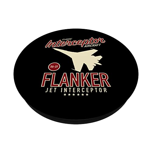 SU-27 Flanker PopSockets Swappable PopGrip, Black - Image 2