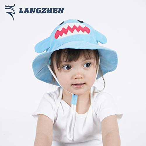 LANGZHEN Kids Summer Sun Protection Hat Cute Animals Designed Toddler Baby Boys Girls Bucket Hat2