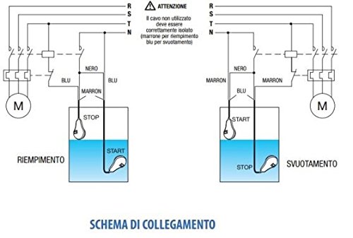 Interruttore Di Livello Vemer VE516100 MAC5 Per Acque Scure - Regolatore Sommerso A Ribaltamento 10m