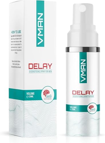 VMAN Maximum Delay Spray for Men Premium Climax Control & Performance Spray Long Lasting Desensitizing Formula for Men Fast-Acting Discreet & Non-Transferable - 20ml