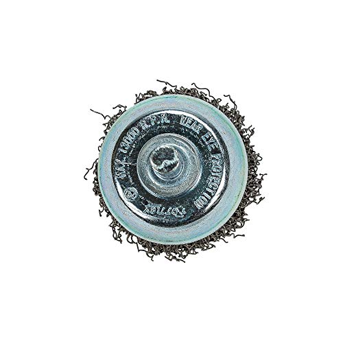 Image of Forney 60004 Cup Brush, Coarse Crimped Wire with 1 /4-Inch Shank, 1-1 /2-Inch