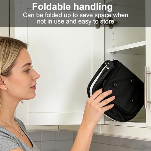 Einkaufskorb Faltbar 30L Groß Einkaufskorb Picknickkorb Tragekorb, Praktischer Klappkorb Einkaufstasche mit Aluminiumgestänge Tragegriffen, Familie Einkaufstasche für Camping Picknick Reisen Einkaufen