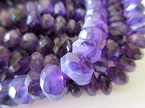 Améthyste en perles rondelles facettées 10mm pour bijoux d'exception - 3