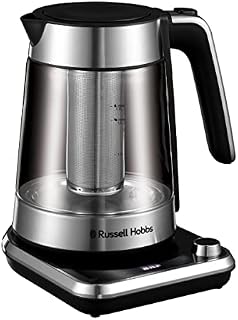 Russell Hobbs 26200 Attentiv Electric Kettle - Variable Temperature (40°C-100°C) with Infuser Basket and Touch Screen Controls, 1.7 Litres, Stainless Steel