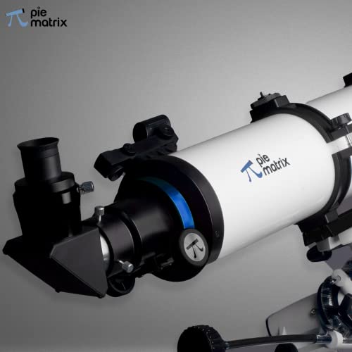 Image of Pie Matrix Rigel 120900 450X Zoom Aperture 120mm Monocular Astronomical Land and Sky Refractor Telescope Stand,20mm Erector, 3X Barlow, Travel Case and Phone Adapter