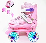 【WEICH UND BEQUEM】: Durch die perfekte Passform, hohen Komfort und das ruhige Fahrverhalten sind die LED Rollschuhe ideal für alle sportbegeisterten Kinder, Anfänger und Fortgeschrittene