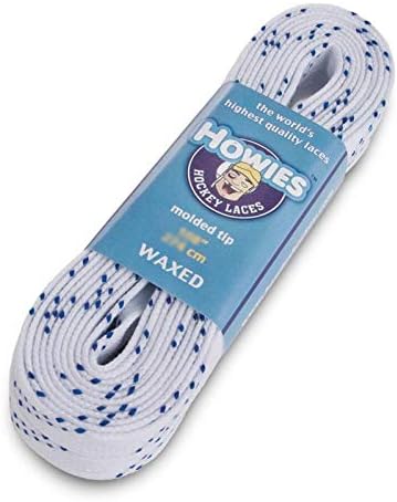Hockey Skate Laces Waxed White 108" (Senior 8-10)