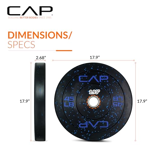 Image of CAP Barbell Rubber Olympic Bumper Plate | Multiple Options /Colors